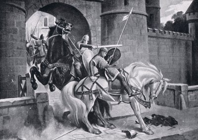 The combat between William and Robert at Gerberoy AD1079 by M. Mackinlay